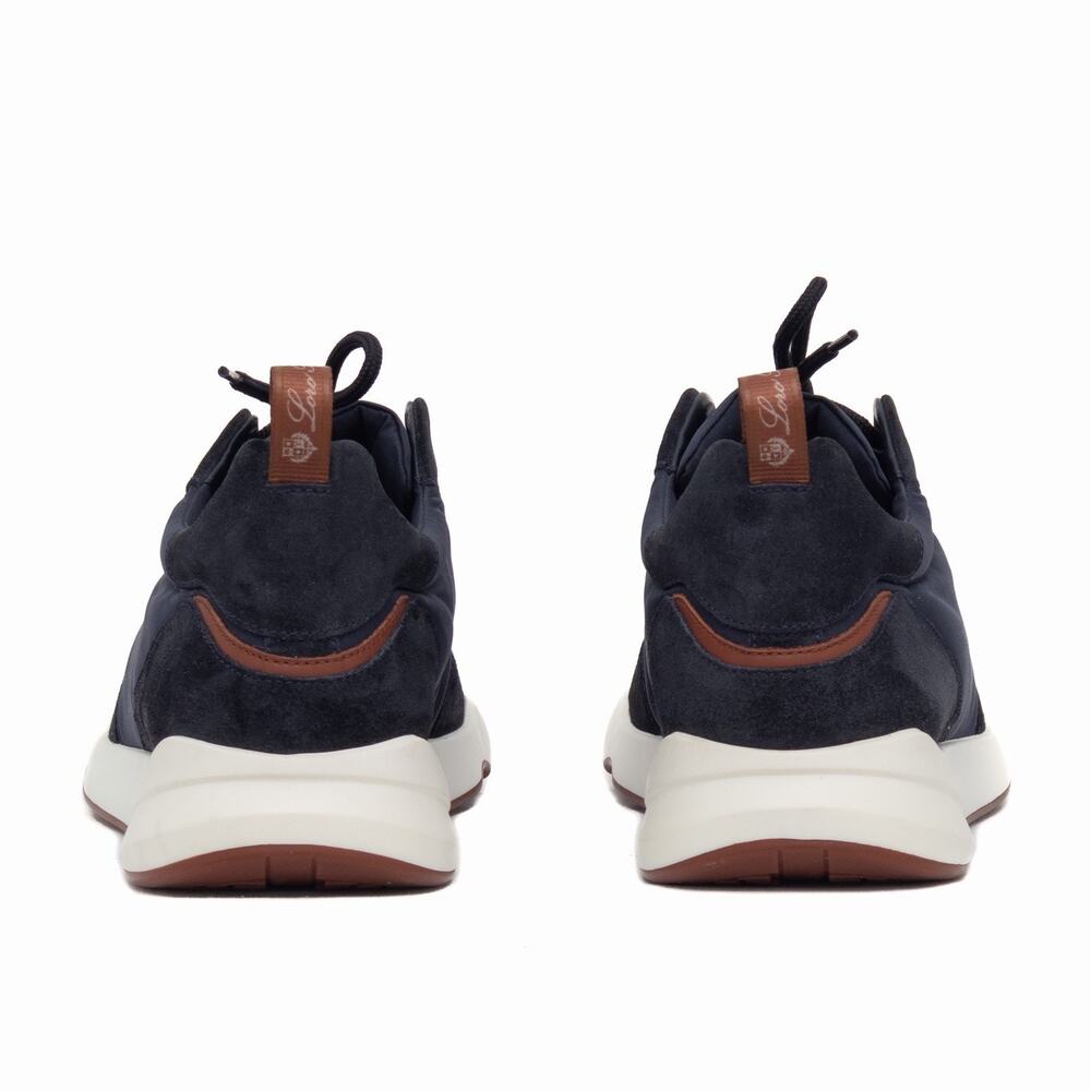 Loro Piana Men’s Modular Walk Navy Suede Storm System Sneakers EUR 42 US9 - Picture 9 of 16